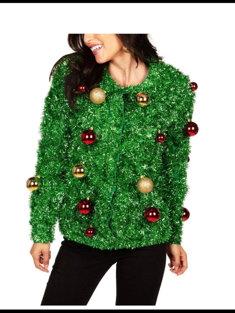 Tipsy Elves Classic Cute Cardigan Ugly Christmas Sweater